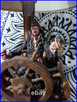 RARE Pirates of the Caribbean Lamp Disney Jack Sparrow Johnny Depp Hampton Bay