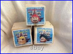 Rare 1960s Disneyland Pirates of the Caribbean Souvenir Condiment Jars withBoxes