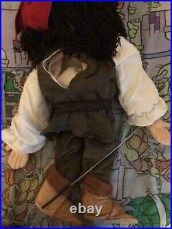 Rare Captain Jack Sparrow Puppet Pirates Of The Caribbean Hand Puppet