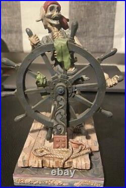 Rare Disney Jim Shore Figurine Pirates of the Caribbean Helmsman With Box