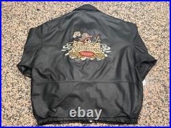 Rare Disneyland Pirates of the Caribbean Leather Jacket ONLY 200 Made. Lmtd Edtn