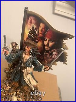 Rare JACK SPARROW KING OF THIEVES FIGURINE pirates of the Caribbean Bradford Ex