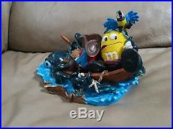 Rare M&M Red and Yellow Figurine Of Pirates of the Caribbean Dead Mans Chest