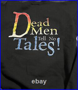 Rare Vintage DISNEYLAND Pirates of the Caribbean Dead Men Sweatshirt 80s SZ L/XL