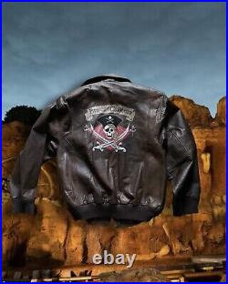 Retired Disney 1/500 Pirates of the Caribbean Small Bomber Leather Jacket