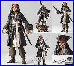 Revoltech No. 025 Jack Sparrow Pirates of the Caribbean Figure JAPAN Revoltech No. 025 Jack Sparrow Pirates of the Caribbean Figure JAPAN