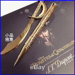 S. T. Dupont Pirates of the Caribbean Ball Point Pen with Letter Opener set