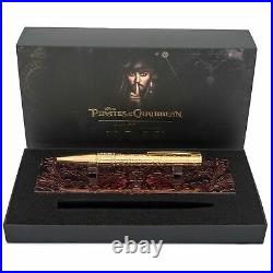 S. T. Dupont Pirates of the Caribbean Gold Tone Ballpoint Pen With Stand 265101