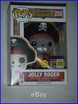 SDCC 2017 Funko POP! Jolly Roger Pirates of the Caribbean # 258 1000 Pcs GITD