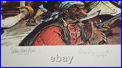 SIGNED Disneyland PIRATES OF THE CARIBBEAN Lithograph LE 1000 MARC DAVIS Litho