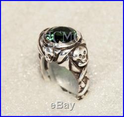 SILVER. 925 Johnny's Jack Sparrow Emerald Ring pirates of the caribbean depp