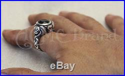 SILVER. 925 Johnny's Jack Sparrow Emerald Ring pirates of the caribbean depp