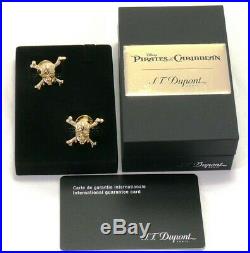 ST Dupont Pirates of the Caribbean Gold Finish Cufflinks 005101PC