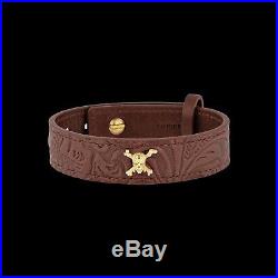 St Dupont Disney's Pirates Of The Caribbean Brown Leather Bracelet 3201pc LIM Ed