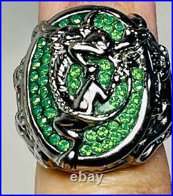 Swarovski Disney Pirates Of The Caribbean Elements Dragon Ring, US Size 6