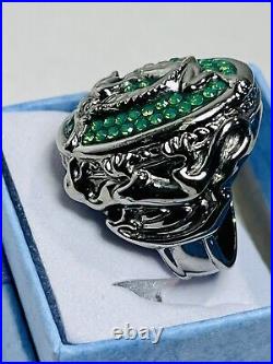 Swarovski Disney Pirates Of The Caribbean Elements Dragon Ring, US Size 6