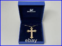 Swarovski disney Pirates Of The Caribbean Angelica cross necklace pendant gold