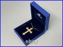 Swarovski disney Pirates Of The Caribbean Angelica cross necklace pendant gold