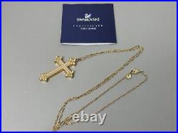 Swarovski disney Pirates Of The Caribbean Angelica cross necklace pendant gold