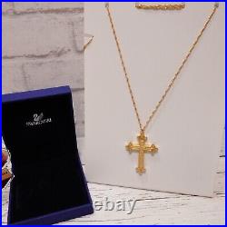 Swarovski x Disney Pirates Of The Caribbean Angelica Cross necklace pendant gold