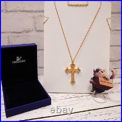 Swarovski x Disney Pirates Of The Caribbean Angelica Cross necklace pendant gold