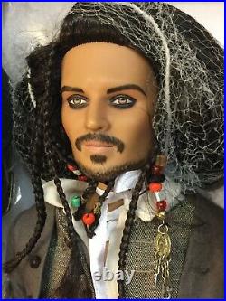 TONNER 17 Doll CAPTAIN JACK SPARROW Johnny Depp Pirates of the Caribbean NRFB