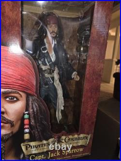 Talking Captain Jack Sparrow Neca 2004 18 Action Figure TESTED And WORKING