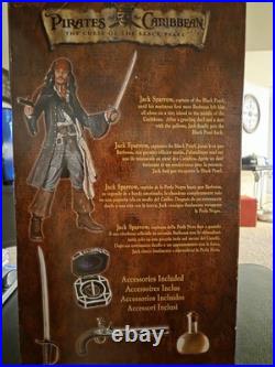 Talking Captain Jack Sparrow Neca 2004 18 Action Figure TESTED And WORKING