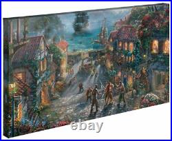 Thomas Kinkade Studios Disney Pirates of the Caribbean 16? X 31? Wrapped Canvas