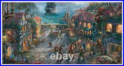 Thomas Kinkade Studios Disney Pirates of the Caribbean 16? X 31? Wrapped Canvas