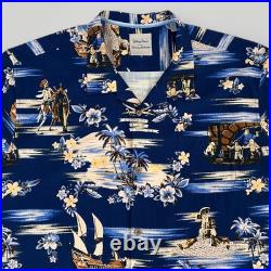 Tommy Bahama Pirates of the Carribbean Shirt Mens 3XL Silk RARE Disney Parks Tommy Bahama Pirates of the Carribbean Shirt Mens 3XL Silk RARE Disney Parks