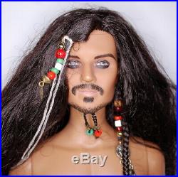 Tonner Nude Captain Jack Sparrow Johnny Depp Doll 16 Pirates of the Caribbean