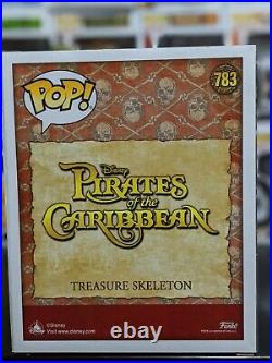Treasure Skeleton Funko Pop Pirates of the Caribbean ECCC 2021 #783 LE 4000 Glow