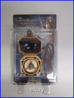 UNOPENED Pirates of the Caribbean Disney Replica Compass Keychain Jack Sparrow