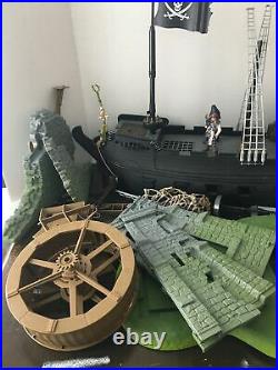 Ultimate Black Pearl Pirates Of The Caribbean Playset Zizzle Parts Lot Disney