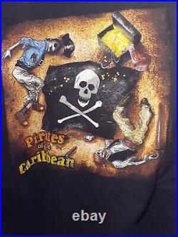 VIntage Walt Disney World PIRATES OF THE CARIBBEAN Men's SZ XL