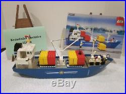 VTG LEGO SET 4030 BOAT CARGO CARRIER COMPLETE With MANUAL + EXTRAS FOR CUSTOMIZING