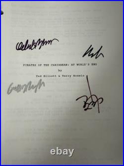 VTG Pirates of the Caribbean At Worlds End Script Autographed Hand Signed COA VTG Pirates of the Caribbean At Worlds End Script Autographed Hand Signed COA