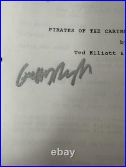 VTG Pirates of the Caribbean At Worlds End Script Autographed Hand Signed COA VTG Pirates of the Caribbean At Worlds End Script Autographed Hand Signed COA