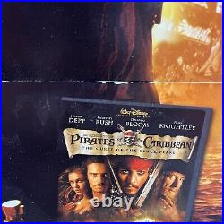 VTG Pirates of the Caribbean Promo Display Cardboard Standee Barbossa