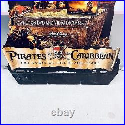 VTG Pirates of the Caribbean Promo Display Cardboard Standee Barbossa