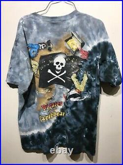 Vintage 1990s Pirates Of The Caribbean Tie Dye T-Shirt L Large Disney World