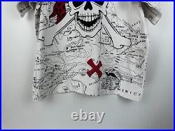 Vintage 90's Disney Pirates of the Caribbean All Over Print T Shirt Size XL