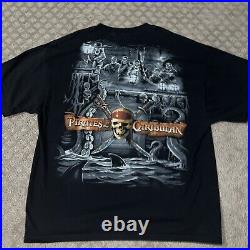 Vintage 90s NOS Pirates of the Caribbean shirt XL movie promo Walt Disney World