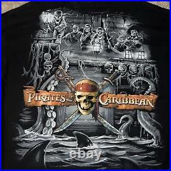 Vintage 90s NOS Pirates of the Caribbean shirt XL movie promo Walt Disney World