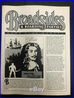 Vintage Broadsides and Boarding Parties Board Game 1984 Milton Bradley