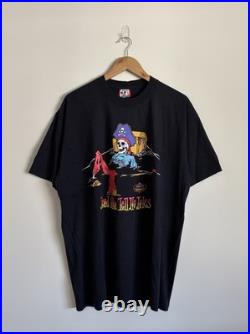 Vintage Dead Men Tell No Tales Pirates Of The Caribbean Shirt Size XL Disney 80s