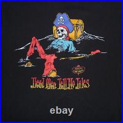 Vintage Disney Pirates Of The Caribbean Dead Men Tell No Tales Shirt 80s 90s