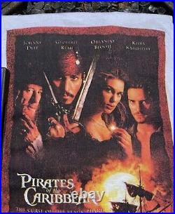 Vintage Disney Pirates of the Caribbean Curse of the pearl Movie Promo Shirt