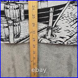 Vintage Disney Pirates of the Caribbean T-Shirt Mens Medium AOP Single Stitch Vintage Disney Pirates of the Caribbean T-Shirt Mens Medium AOP Single Stitch